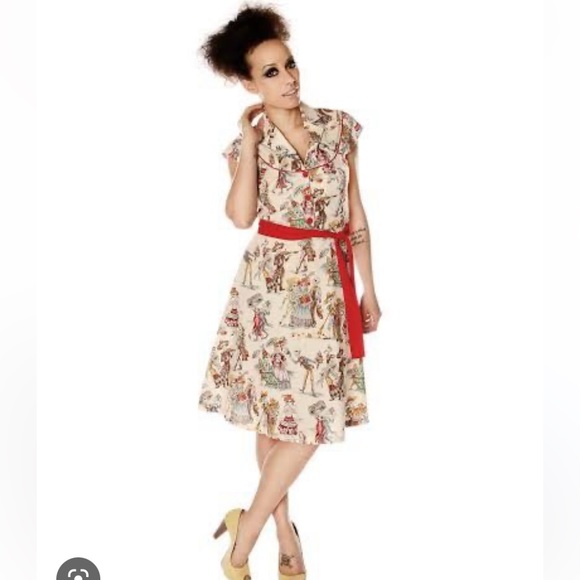 Modcloth Dresses & Skirts - 💒 Folter Heaven or Hell Day of the Dead dress small Halloween